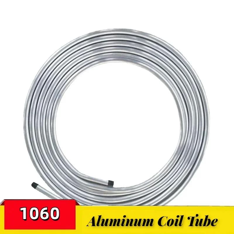 5 m 1060 weiches Aluminium-Spulenrohr, Klimaanlage, Kühlschrank, Aluminium-Schmierrohr, Spulenkühlrohr, Außendurchmesser 4/5/6/8/9,52/10/12–19,05