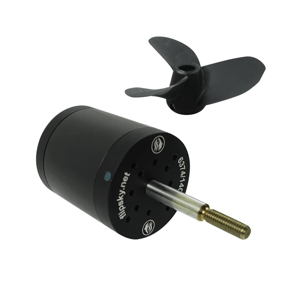 Wasserdichter Flipsky 6374 BLDC-Motor mit langem Schaft 140KV 3600W 10mm für Surfbretter, elektrische Flossen, DIY-Bootspropeller
