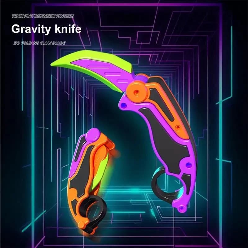 3d gedruckt Schwerkraft klauen messer Spielzeug Stress abbau Schmetterling zappeln Hand greifer sensorische Spielzeuge leuchtende Dekomprimieren