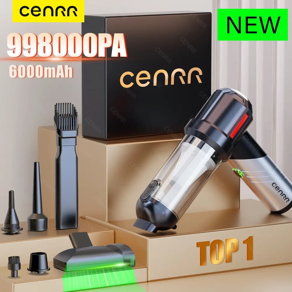 CENRR 998000 PA Auto Staubsauger Mini Cordless Leistungsstarke Drahtlose Auto Reiniger Handheld Tragbare Staubsauger Haushaltsgerät