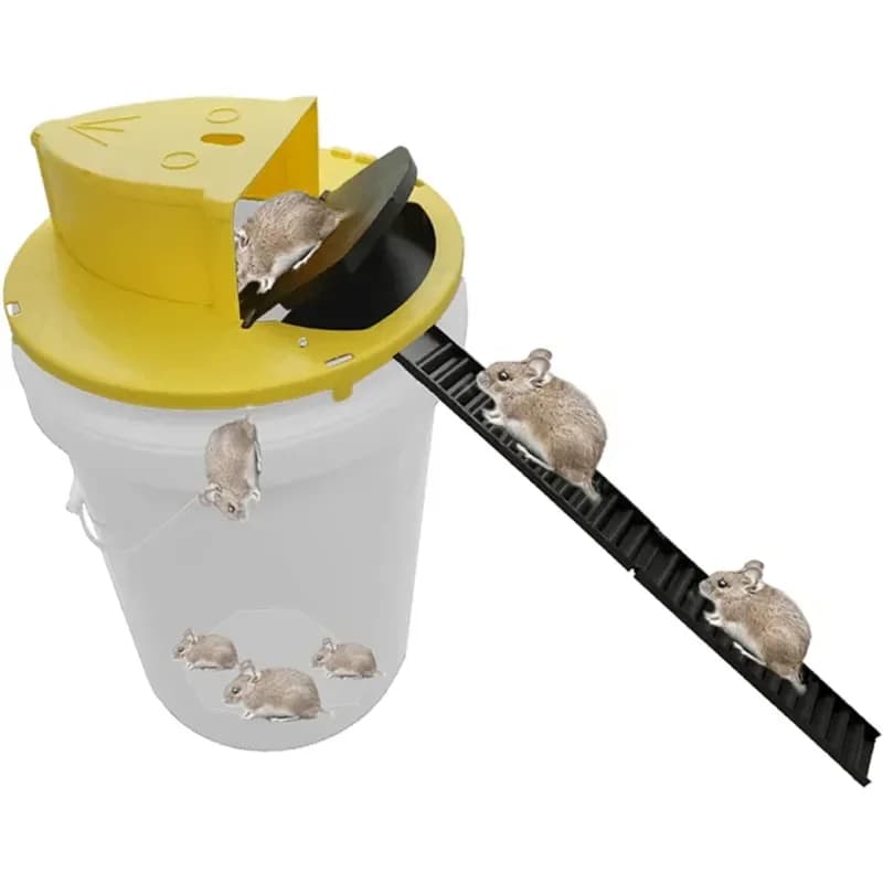 Intelligente Mausefalle mit Automatischer Rücksetzung und Klappdeckel für Innen- und Außenbereich