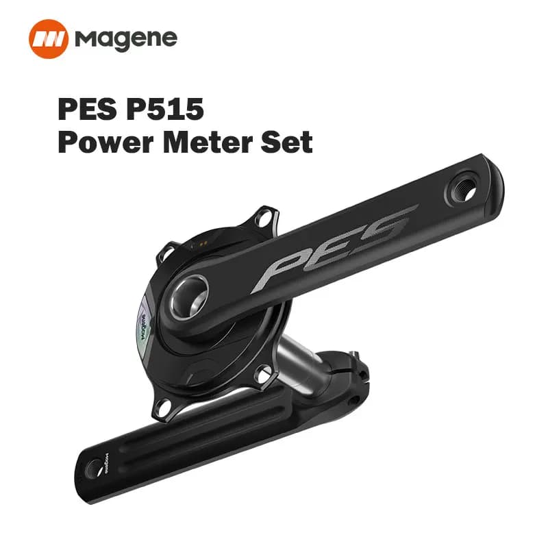 Magene PES Kurbel P515 Leistungsmesser 4 Bolzen 110BCD 24 mm Trittpedal Balance Ant Stahlspindel Kurbelgarnitur Kettenblatt für Shimano Sram