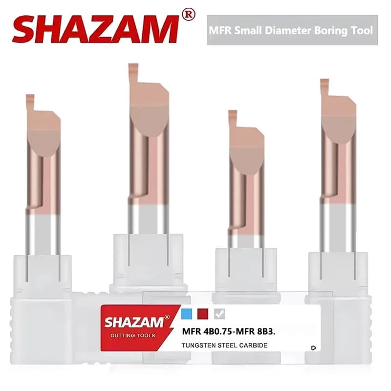SHAZAM MFR Bohrwerkzeuge mit kleinem Durchmesser, Endfläche, Wolframstahl, Hartmetall, CNC-Maschine, seismisch beständiges Werkzeug für das innere