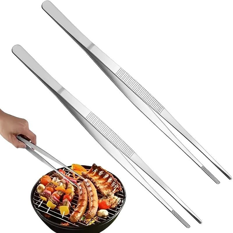 Multifunktionale Grillzange aus Edelstahl, Lebensmittelzange, BBQ-Clip, Küchenhelfer, Kochpinzette, Buffet-Werkzeug CFQJ006