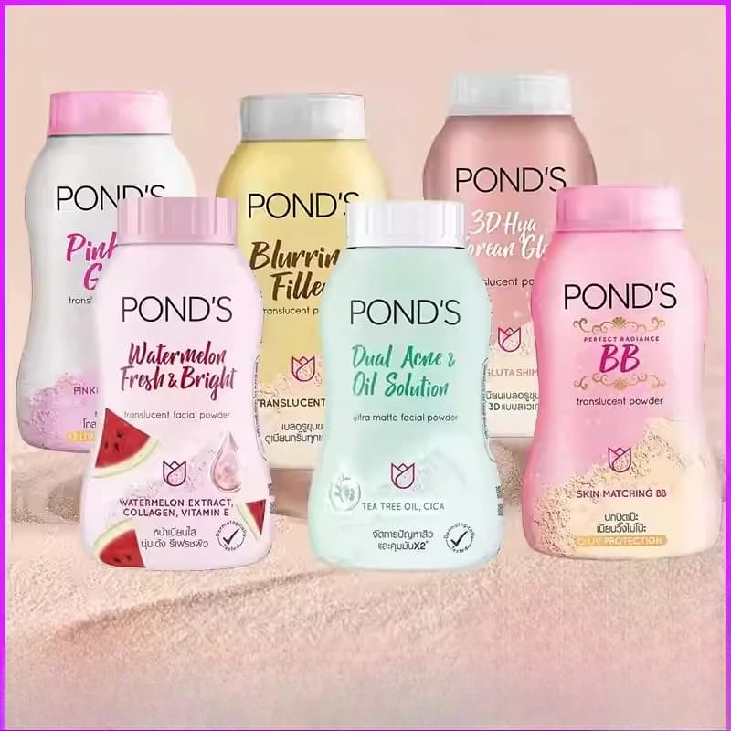 PONDS Thailand Setting Powder, Ölkontrolle & Langanhaltender Matter Finish, Leichtes Gesichtspuder zur Make-up-Fixierung
