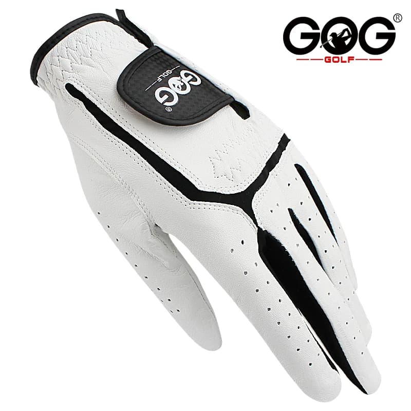 Packung 1 Stück Golfhandschuhe Herren Echtes Cabretta-Leder Atmungsaktiv Links/Rechts LH/RH Hand Rutschfester Herren-Golfhandschuh