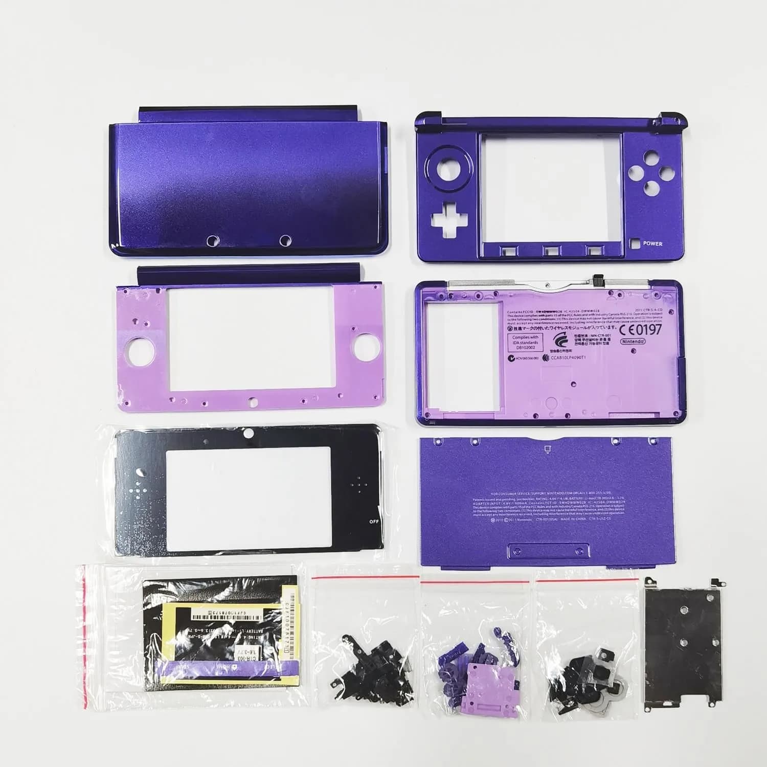 Komplettes Ersatzgehäuse-Set für 3DS