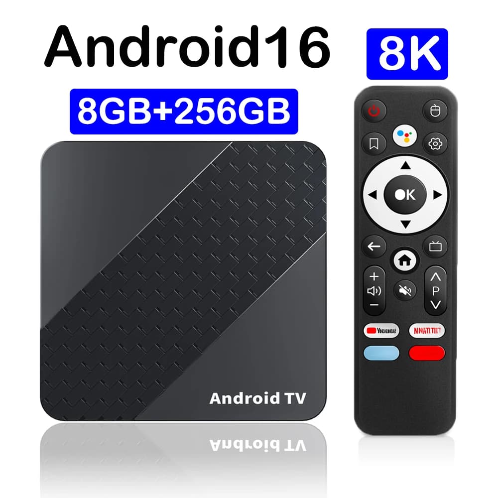TV-Box X10 Smart Android 16 TV-Box RK3518 Dual Wifi 5G Wifi6 Google Assistant Netflix 8K 32 GB 64 GB 128 GB 256 GB Schnelle Set-Top-Box