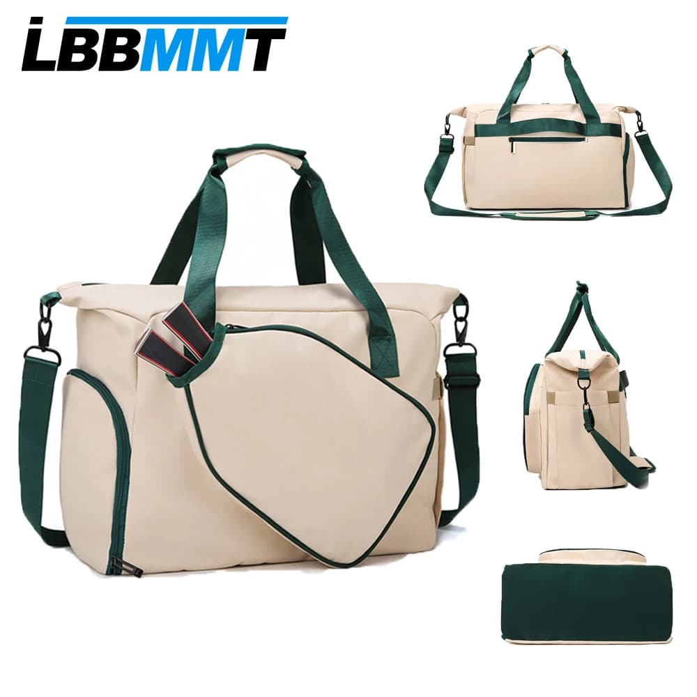 Tischtennisschlägertasche, große Kapazität, wasserdichte Mehrzweck-Sporthandtasche mit Schuhfach und Nassfach