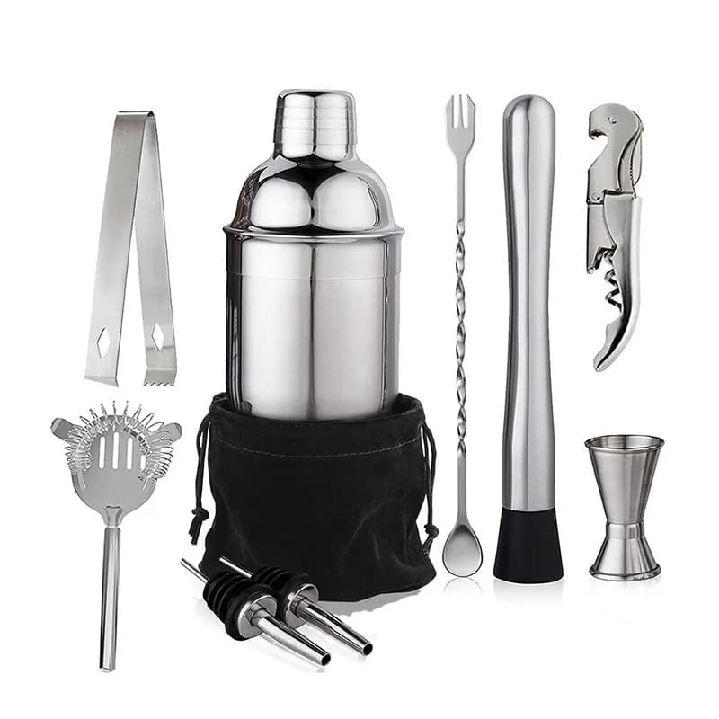 6/7/10 stücke Edelstahl Cocktail Shaker Bartending Werkzeuge Barkeeper Kit Martini Sharker Trinken Mixer Set Mit Lagerung tasche