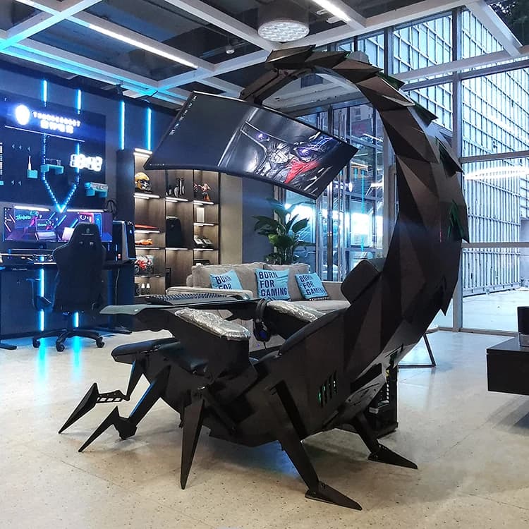Luxuriöser Bürostuhl für Zuhause Zero Gravity Großhandel Computer Cluvens Gaming-Stuhl Skorpion-Stuhl für 3 oder 5 Monitore