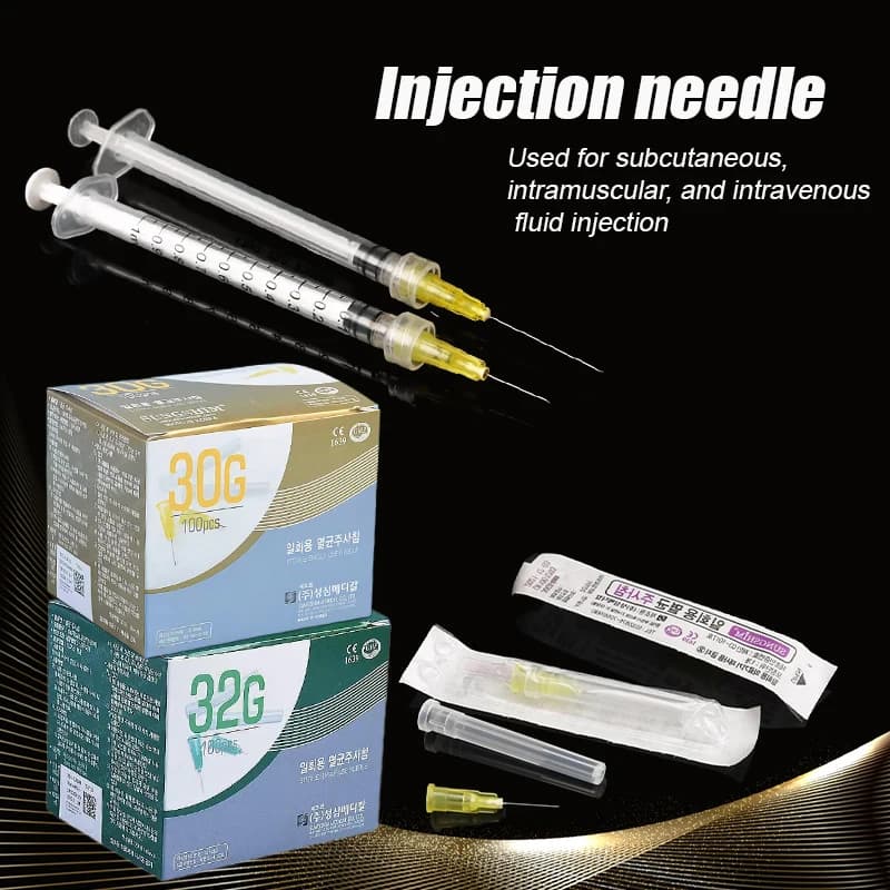50-200 Stück Schmerzfreie Kleine 30G 32G Nadeln mit Scharfer Spitze, Einwegverpackt für Zahnmedizin, Sterile Nadeln, Augenlid-Werkzeugteile