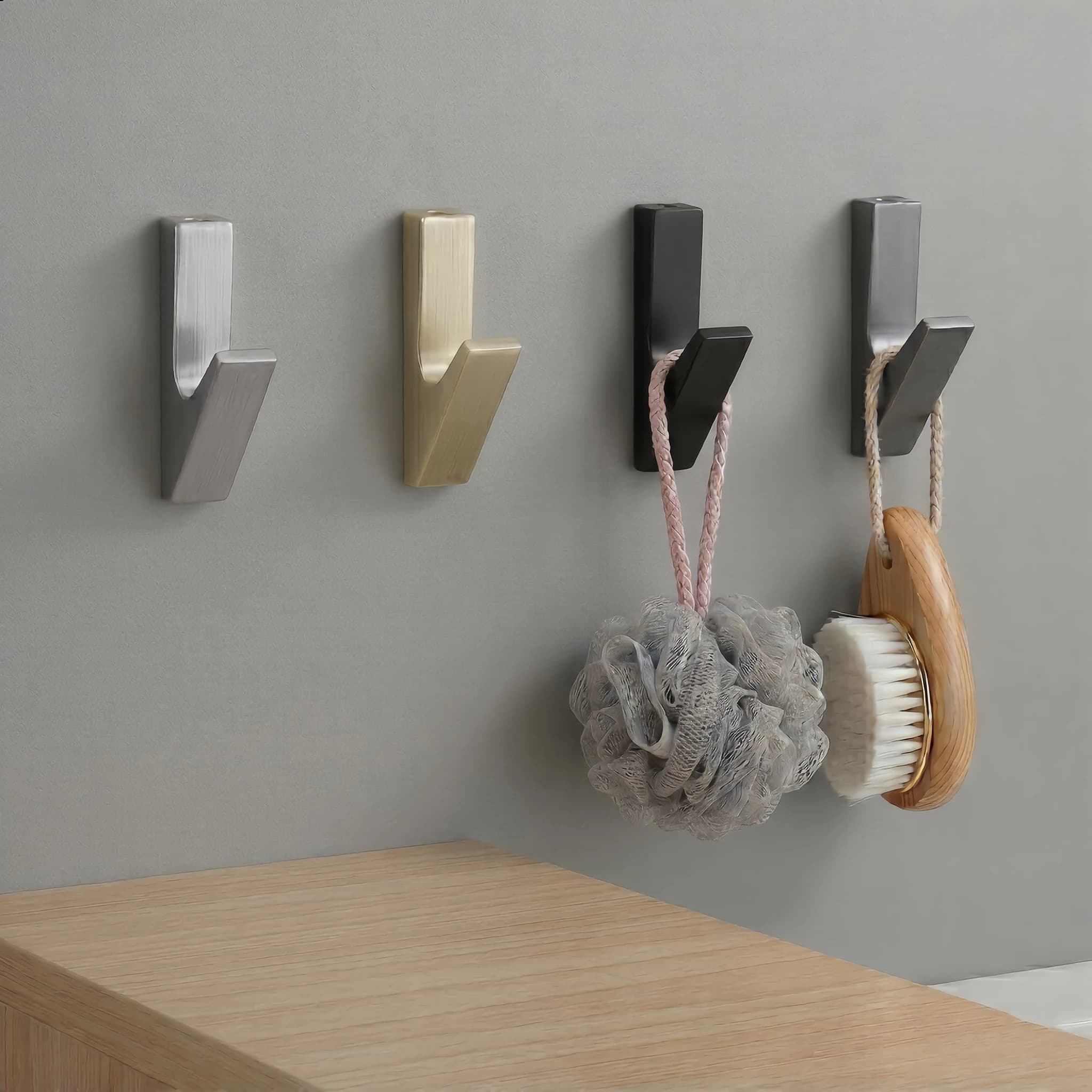 Moderner minimalistischer Badezimmerhaken, Einzelhaken für Badezimmer, Garderobe, Wandhaken für den Eingangsbereich