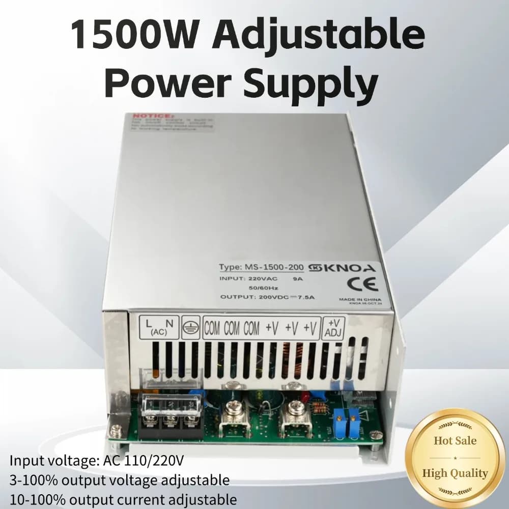 Einstellbares DC-Netzteil MS-1500W AC zu DC 12V 13,8V 24V 30V 48V 60V 80V 100V 220V Schaltnetzteil CV CC Lab Variable
