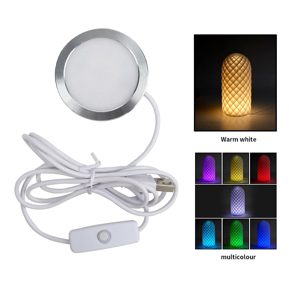 Für Bambu Lab LED-Lampen-Set 001, Hardware für Bambuslicht, LED-Lichtteile, DIY-Modell, warmweiß/Multicoour, ohne Lampengehäuse