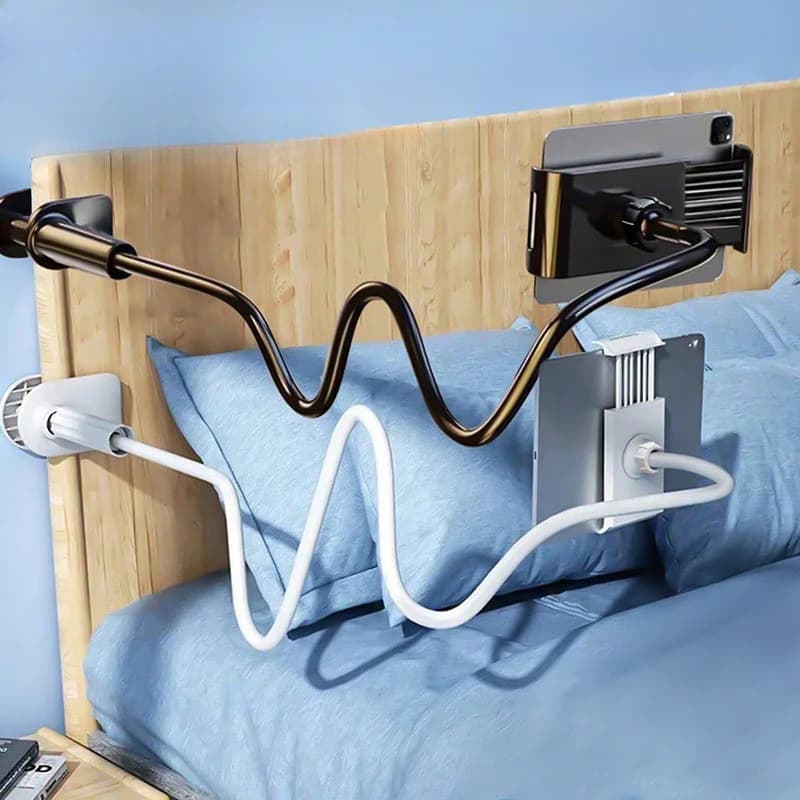 Handyhalterung für Bett und Schreibtisch, iPad- und Tablet-Halter, Schwenkbare Stützhalterung, Live-Streaming-Zubehör