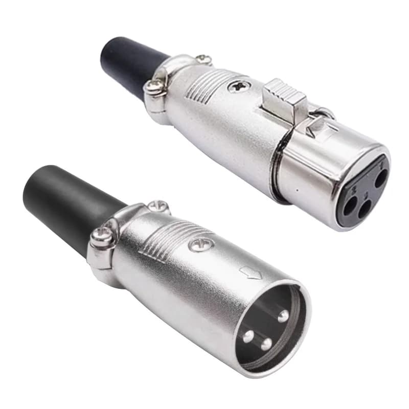 5/20Pcs Japan Stil 3/4/5 Pin XLR Männlich XLR Weibliche Konverter XLR Mikrofon Audio Kabel Metall kanone Stecker Stecker Verstärker