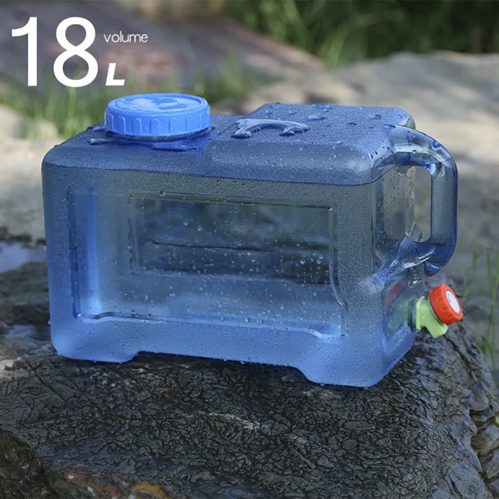 18/20/22L Wassertank, tragbarer Wassertank in Lebensmittelqualität, großes Fassungsvermögen, mit Wasserhahn, Outdoor-Zubehör zum Wandern, Angeln