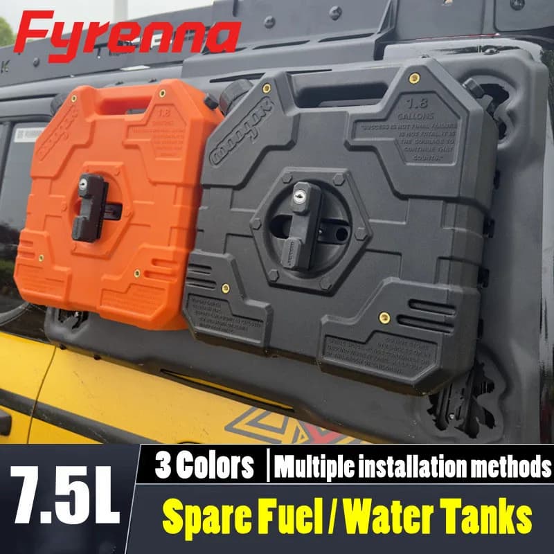 7,5L Auto-Montierbarer Wasserkanister mit Zapfhahn für Camping Outdoor Trinkwasser-Kraftstofftank Camping-Kanister Trinkbehälter