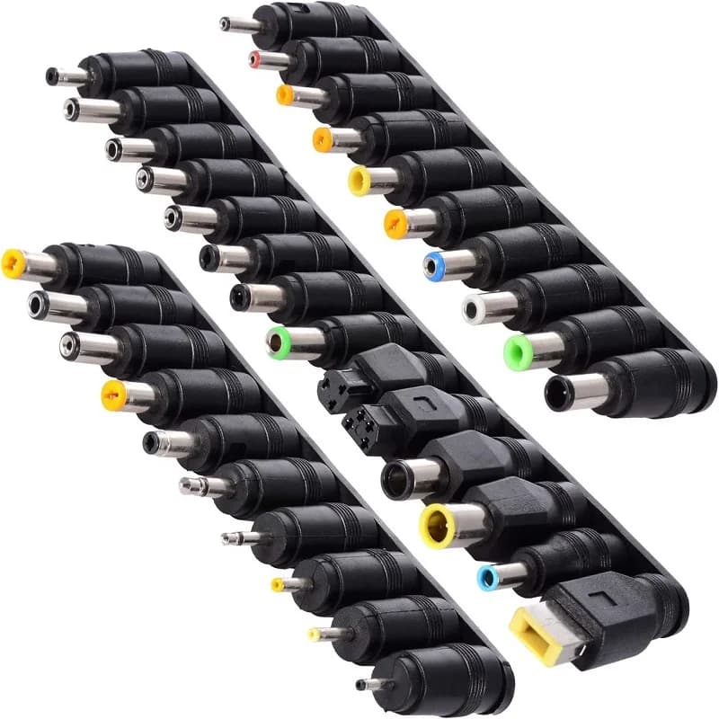34-teiliges Universal-Laptop-Notebook-Eingang-DC-Stecker-Set, Klinkenspitzen für die meisten Laptops