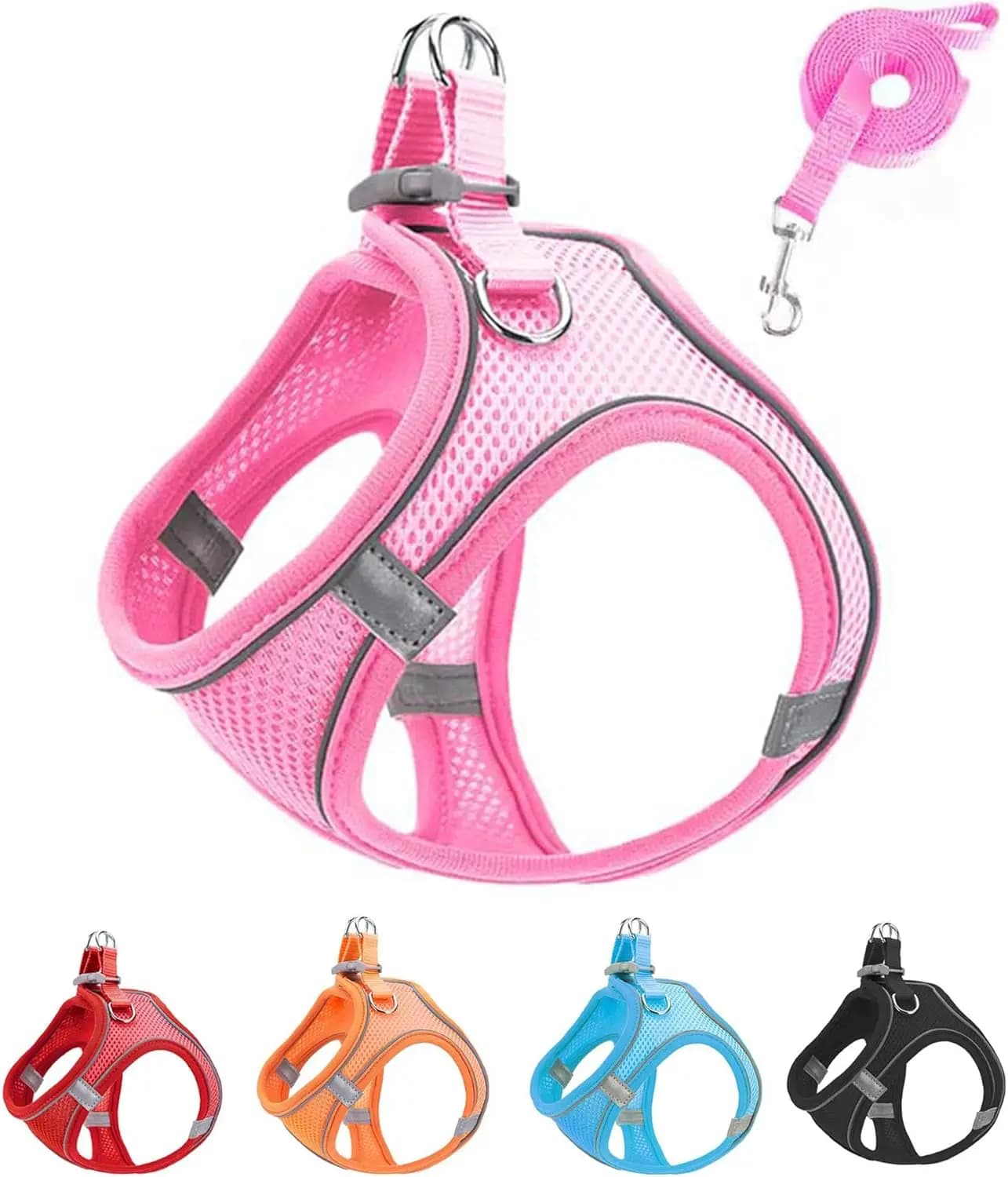 Brustgurt für Hunde aus weichem Netzstoff, geeignet für Trainingsspaziergänge, verstellbare Hundeweste, geeignet für kleine und mittelgroße Hunde