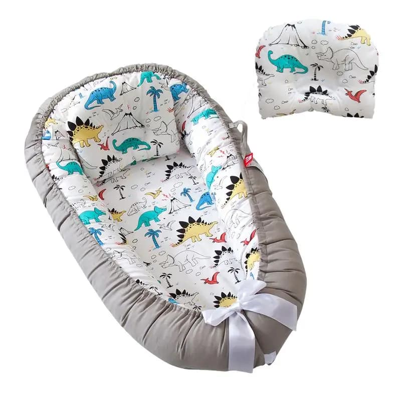 Baby Nest Bett Mit Kissen Tragbare Baby Liege Einstellbare Neugeborenen Liege Reise Krippe Weiche Atmungsaktive Für Neugeborene Bett Stoßstange