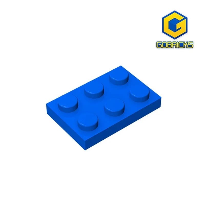Gobricks GDS-510 Platte 2 x 3, kompatibel mit Lego 3021 Teilen Kinder-DIY-Baustein, Partikelplatte zum Selbermachen
