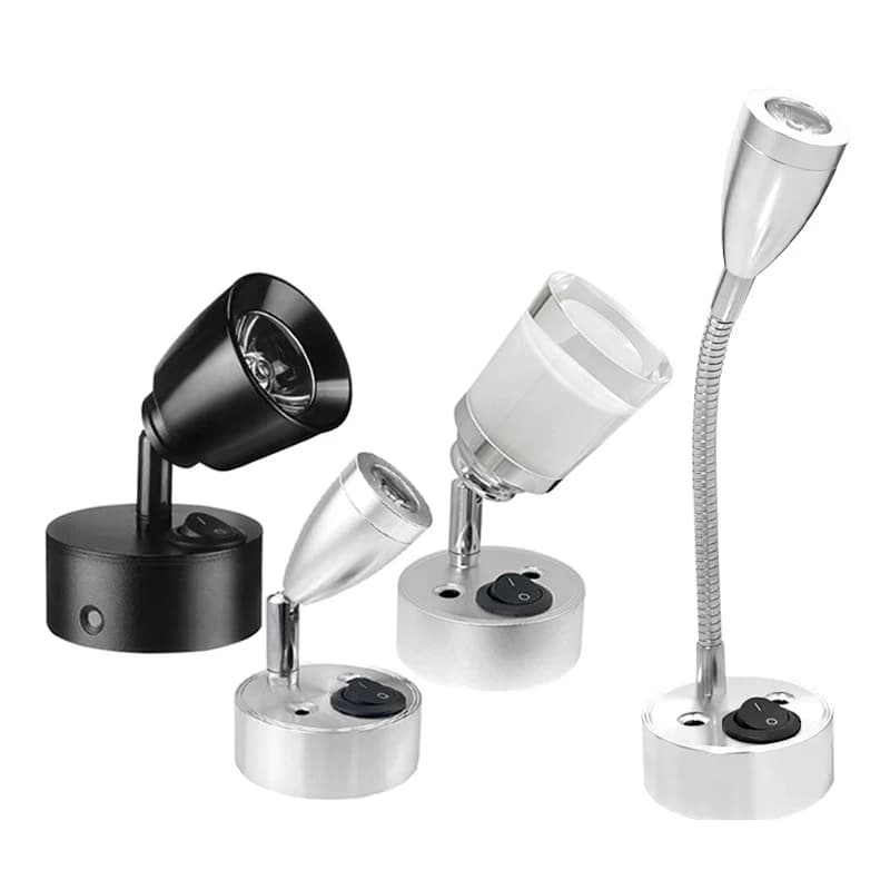 Grenzüberschreitende LED-Wandleuchten für Wohnmobile 12-24V Marine RV Leselampen 3W Fährenboot Yacht LED-Lese-Deckenleuchte RV-Beleuchtungskörper