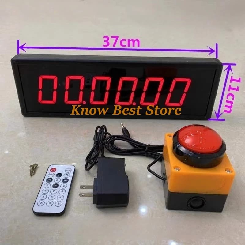 Match-Timer, Countdown-Stoppuhr, Zähler, LED-Digitalanzeige, Training, Sprachzeitmessung, spezielles Bandladegerät