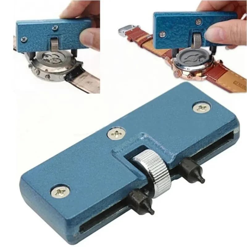 1PCs Einstellbare Uhr Opener Zurück Fall Werkzeug Presse Näher Entferner Schlüssel Schraube Schlüssel Reparatur Kits Werkzeuge Uhr Batterie