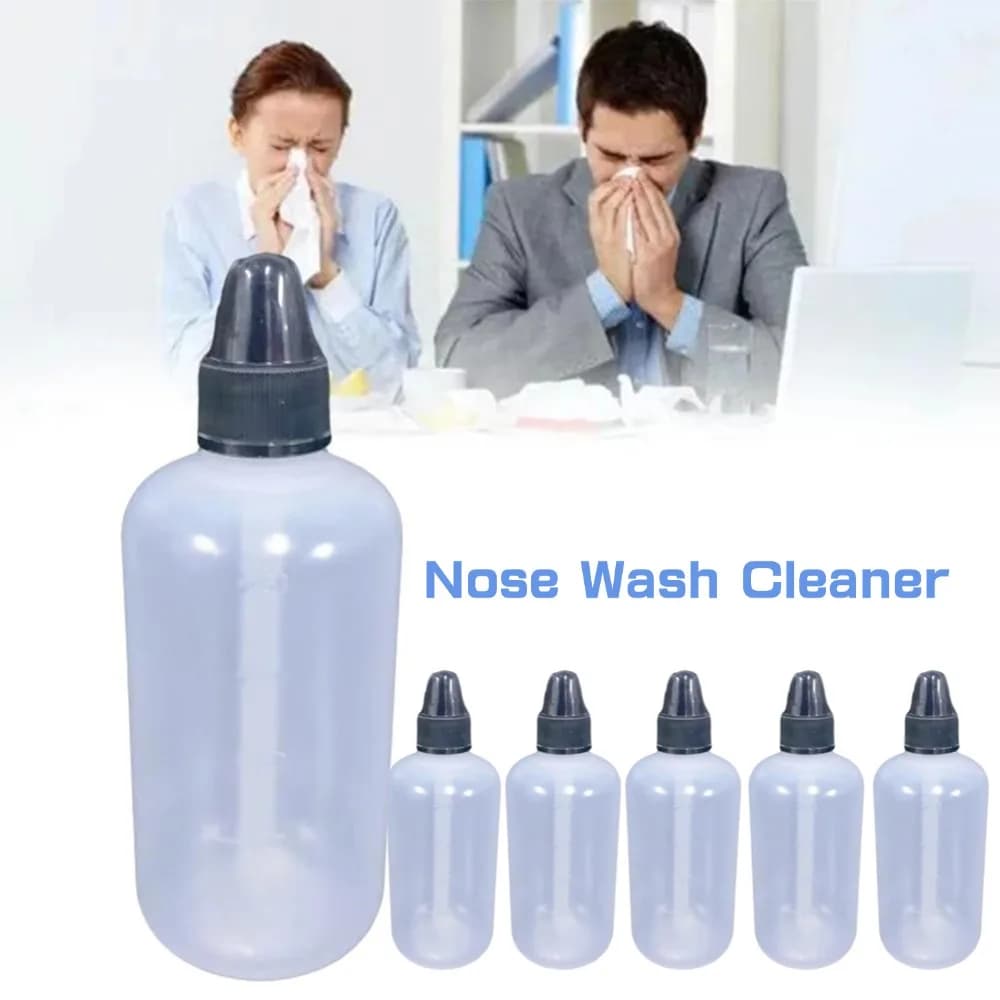 250ML Nasenspülflasche Nasenspray Nasenreiniger Nasenschutz zur Vermeidung von Allergischer Rhinitis Neti Pot für Erwachsene und Kinder