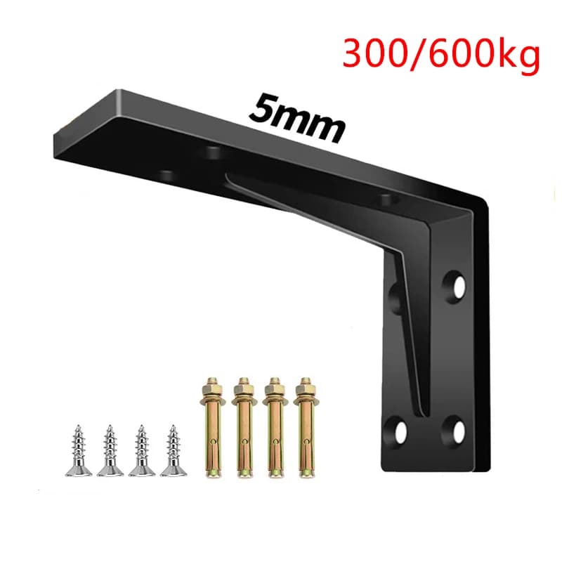 Tragende 600 kg Wand-dreieckige Stützhalterung, hängender TV-Schrank, Schreibtischtrennwand, festes, robustes, verdicktes Lagerregal