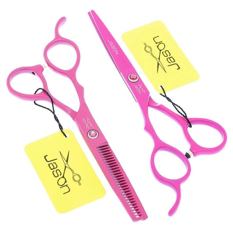 Professionelle Friseure Linke Hand Haarschere 5,5" 6,0" Japanische 440C Linkshänder Haarschneideschere Effilierschere A0048D