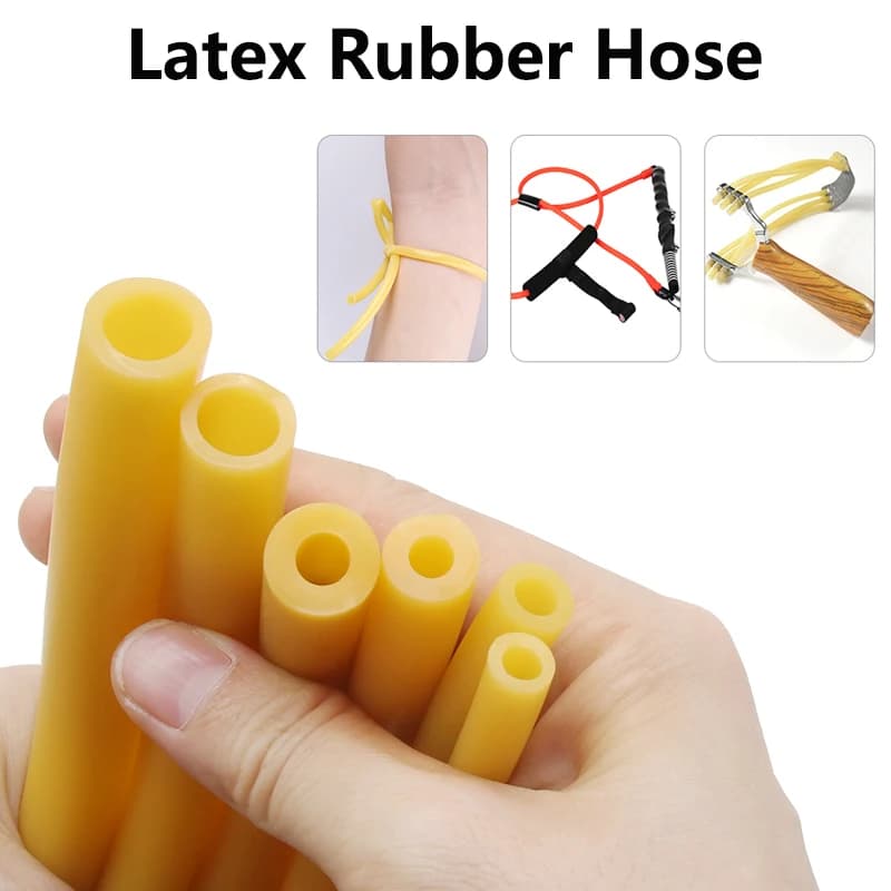 1/2/3/5/10 m gelbe Naturlatex-Gummischläuche IDxOD 1,6 ~ 18 mm hochelastisches chirurgisches medizinisches Schlauch-Katapult-Gummiband