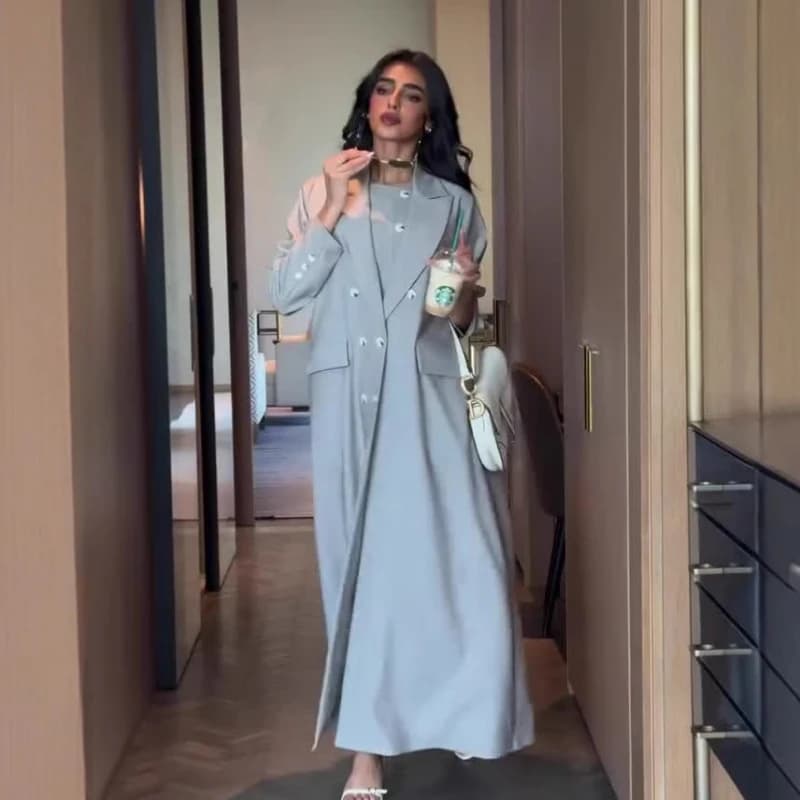 Frauen Einreiher Trenchcoat Set Drei Stück Hose Sets Solide Volle Hülse Lange Mäntel Weste Anzüge Regelmäßige Hosen Elegante