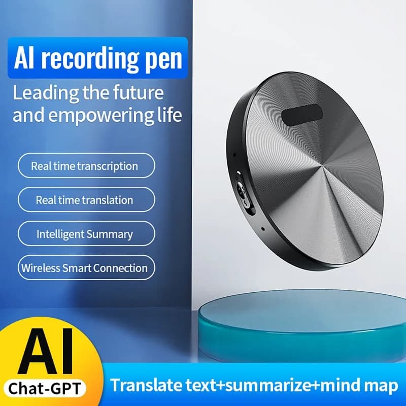 8-128GB Magnetischer KI-Sprachrekorder ChatGPT Intelligenter Übersetzungsrekorder APP-Steuerung Rekorder mit Sprachtranskription