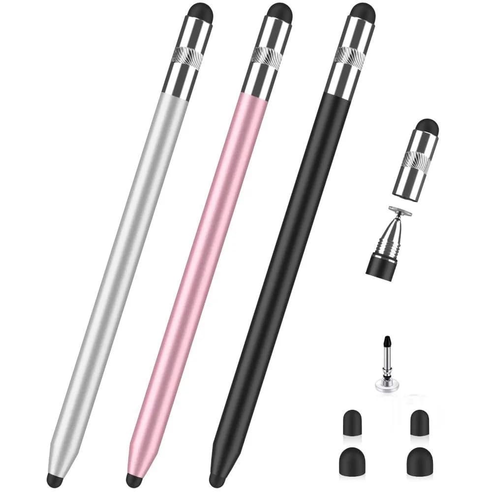 Professioneller 3-in-1-Eingabestift, hochempfindlicher Metall-Touchscreen-Stift, kein Bluetooth, universeller kapazitiver Touch-Stift