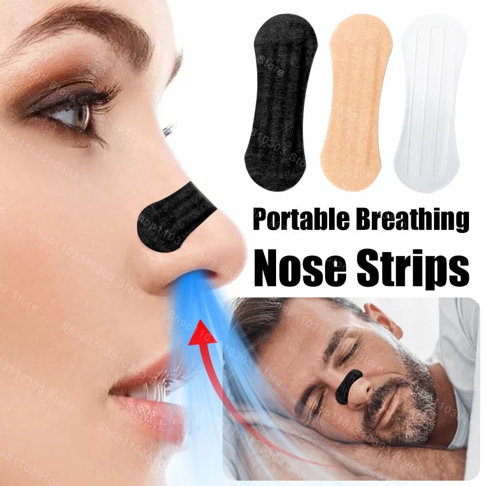 10/100Pcs Breathing Nasal Strips Anti Snoring Nose Strips Right Way Stop Snoring Sleeping Aid Device Easier Breath Improve Sleep