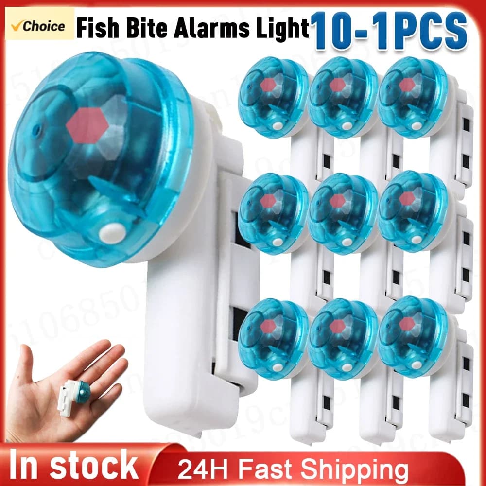 10-1 Stück Angelrute Alarm leuchte Universal Angelrute Licht See Angelrute LED Licht für Nacht Angeln Zubehör