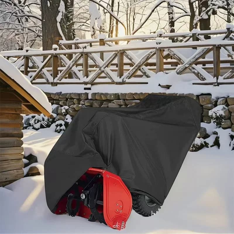 Abdeckung für Schneefräsen im Freien, Staubschutz für Schneeentfernungsmaschinen mit offenem Luft, schneesichere Schutzhülle für Heimmaschinen