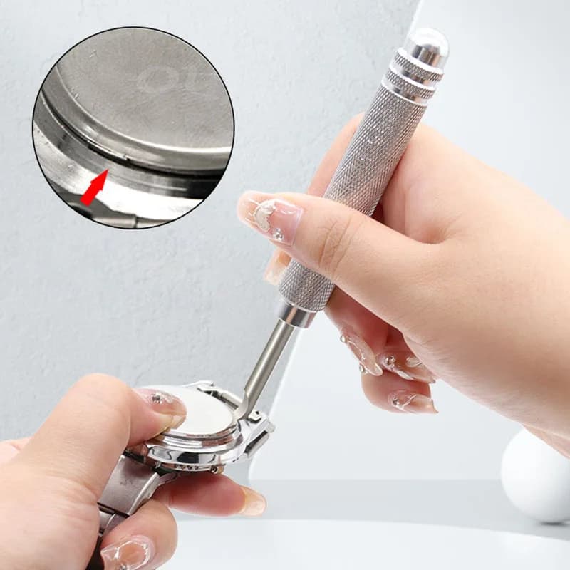 Uhr Zurück Fall Öffner Messer Uhr Uhr Batterie Ändern Drücken Zurück Fall Entferner Hebeln Messer Metall Reparatur Werkzeug