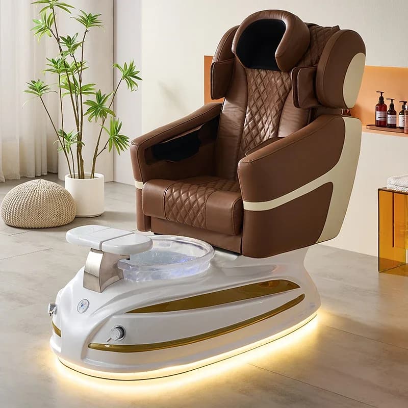 Luxuriöser Nagelstudio-Fußbaden, verstellbarer elektrischer Massage-Spa-Pediküre-Stuhl*P9