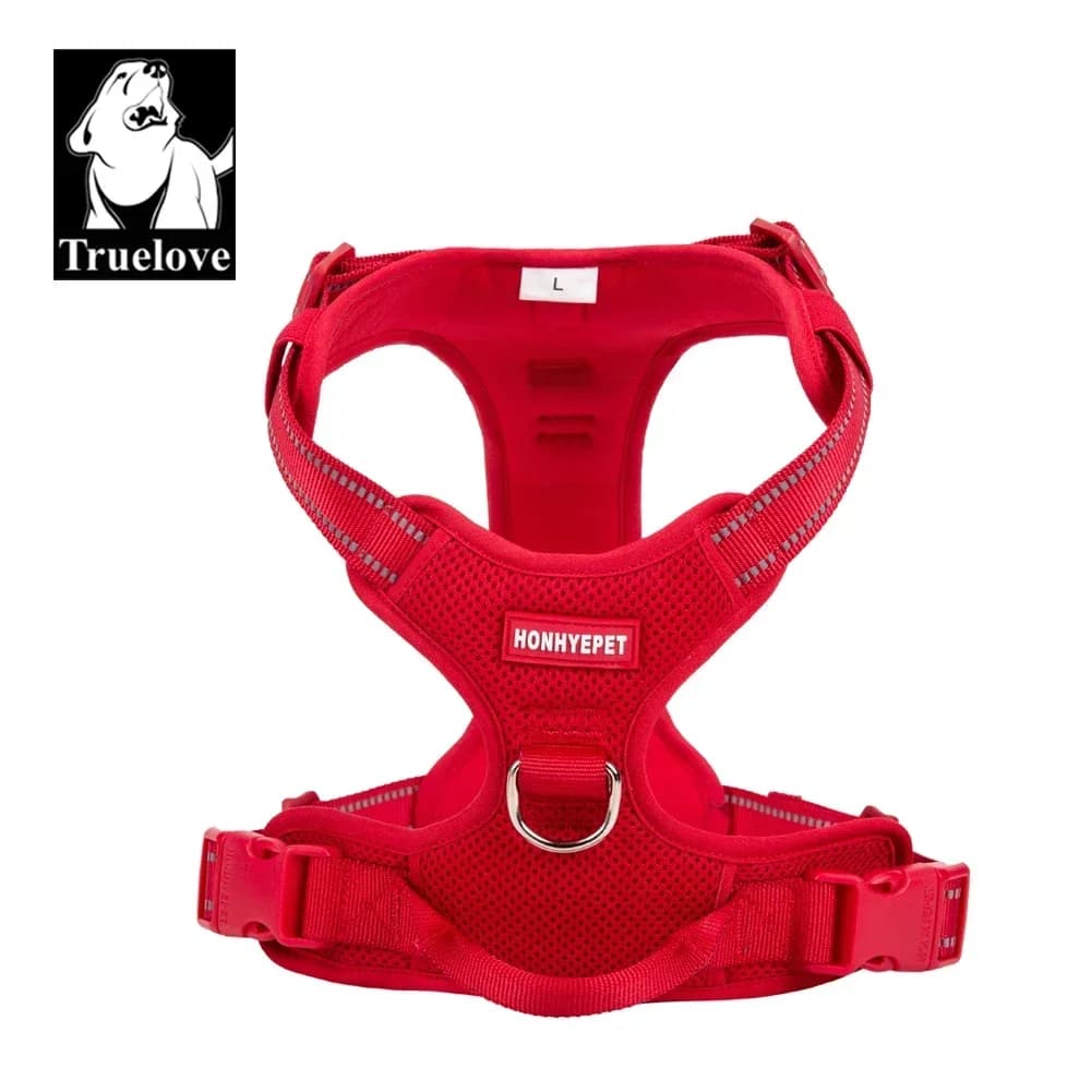 TRUELOVE Haustiergeschirr, Nylon, reflektierend, bequem und atmungsaktiv, explosionsgeschützt, klein, mittel, groß, Outdoor-Camping, HP5652