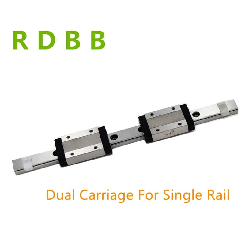 Doppelwagen für Einzelschiene von MGN7 MGN9 MGN12 MGN15 150 200 250 300 350 400 450 500 600 mm mit MGN9H MGN12H MGN9C MGN12C