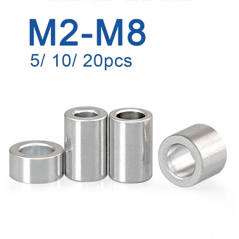 5/10/20 stücke M3 M4 M5 M6 M8 Aluminium Legierung Flache Unterlegscheibe Dichtung CNC hülse Nicht-gewinde Stand-off Spacer Für RC Modell Teil