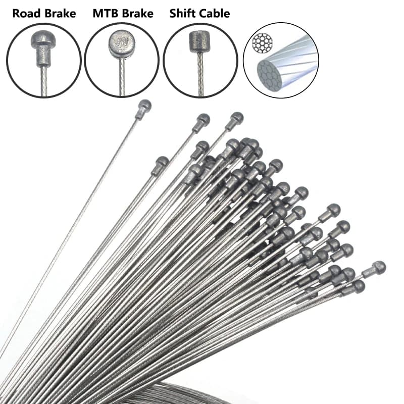 Fahrrad Schleifen Schaltbremskabel MTB Rennrad Schaltbremse Innenkabel Schleifen Edelstahlkabel 1,5/1,1 mm Durchmesser Fahrradteil