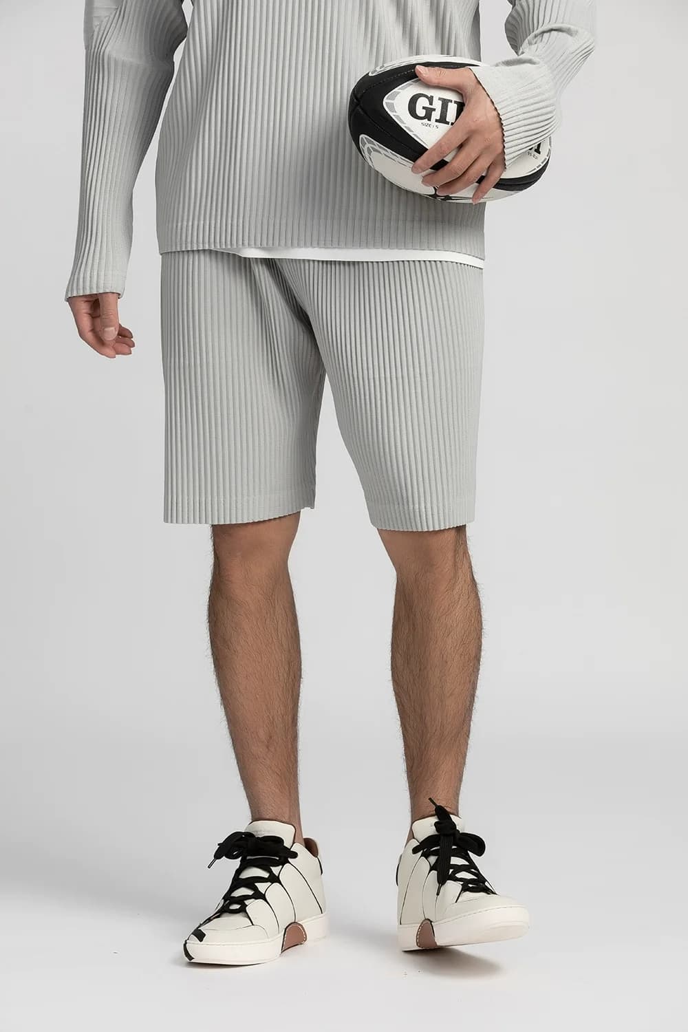 Miyake Plissee Shorts für Männer Fünf-Punkt-Hosen Baggy Casual Sports Shorts japanische Plissee-Hosen