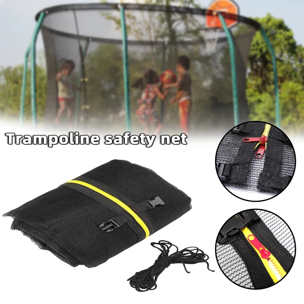 Trampolin-Sicherheitsnetz, Ersatz-Innenschutzzaun, Trampolin-Schutzinnennetz für 10/12/14 Fuß, 6/8 Stangen, Zubehör