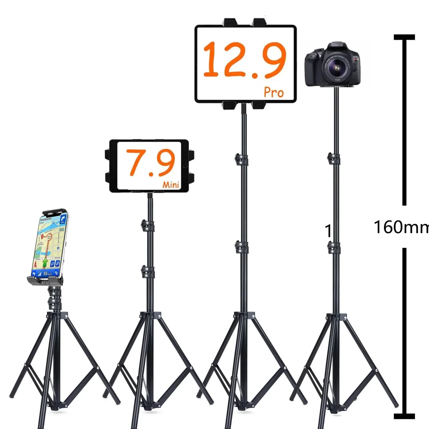 Tablet Halter Stehen für IPad Ständer Stativ 8'' 9,7'' 10,1'' Pro 12,9 für Iphone 11 12 Handy höhenverstellbar für Samsung