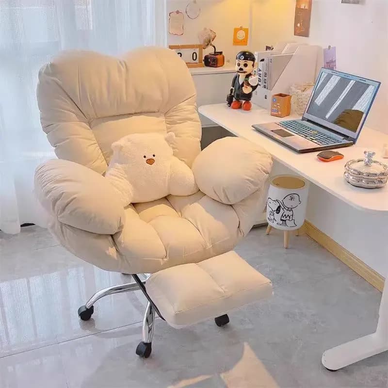 Ergonomischer Bürostuhl, verstellbare Rückenlehne, Lordosenstütze, Kopfstütze und Armlehnen für bequemes Sitzgelegenheiten während der langen